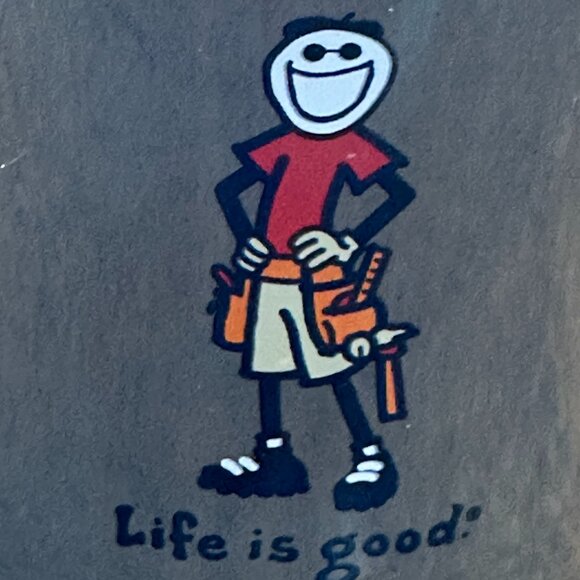 Life is Good Handyman / Construction Worker Diner Style Mug - Picture 2 of 9